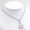 Cały AB Crystal Snap Naszyjnik wymienne wisiorki Snap Naszyjnik Dopasuj 18 mm przyciski snapy biżuterię bijoux collier2375