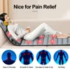 Back Massager Electric Massage Mat Health Care Relax Full Body Cushion Neck Midje Ben Smärtlindring vibrerande stol uppvärmning 231216