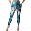 Kvinnors leggings dröm catcher yoga byxor sexig retro tryck design hög midja träna leggins lady estetik stretch sport benging