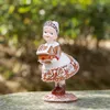 Oggetti decorativi Figurine Giardino esterno Natale Adorabile Babbo Natale con torta Decorazioni per l'albero regalo 231216