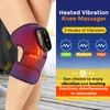 Masseur de pieds sans fil lumière rouge genouillère chauffage infrarouge physiothérapie Joint Vibration Massage épaule arthrite soulagement de la douleur 231216