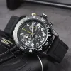 ファッションフルブランドの腕時計メン男性スタイルの多機能豪華さとシリコンバンドQuartz ClockBRデザイナー