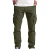Mens Pants Men Cargo Casual Pant Solid Color Male Trousers with Pocket Loose Fit Summer Vintage Straight Leg Streetwear Suit 231216