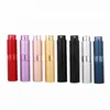 8ml 15ml Refillable Perfume Bottle Empty Portable Liquid Cosmetic Packaging Atomizer Glass Inner Tank Metal Aluminum Fragrance Containers Metal Spray Bottles