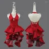 Stage Wear 2024 Robe de danse latine Femme Gland Costume de compétition professionnelle Adulte Enfants Haut de gamme Costume personnalisé Tango