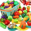 Kök spelar mat barn låtsas spela kök leksak set skär frukt grönsak mat lek hus simulering leksaker tidig utbildning flickor pojkar gåvor 231216