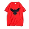 Heren t shirts cartoon vogelpatroon 2d print zomer mannen/vrouwen o-neck t-shirt casual katoenen katoen met korte mouwen mode unisex kleding