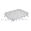 Kitchen Storage Dish Drain Tray Food 2 Tier Non Slip Serving Utensil Drainboard Drying Plate Board Counter