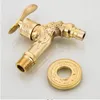 Bathroom Sink Faucets Antique Brass Dragon Carved Tap Faucet Garden Bibcock Washing Machine Outdoor Single Cold Retro Wall Mounted