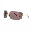 Miumius Solglasögon för kvinnor Lunette Runway Glasses Womens Designer Solglasögon Högkvalitativ kvadratglasögon Shades Femininity MU54Y SMU50Z