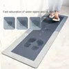 Carpet Kitchen Floor Mat Diatom Mud Pad Super Absorbent Bath Pad Anti-Slip Carpet Kitchen Mats Wipeable Wash Long Strip Carpet 231216