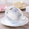 Ensemble de tasses et soucoupes à café en porcelaine rose, 200ML, thé de l'après-midi anglais, petit déjeuner, lait, tasse à café en céramique, 231216