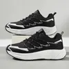 Hot Sale Men Running Shoes Flat Breathable Anti-Slip Black Cream-Coloured Mens Trainers Sports Sneakers Size 40-44