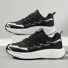 Hot Koop Mannen Loopschoenen Platte Ademend Antislip Zwart Crèmekleurige Heren Trainers Sport Sneakers Maat 40-44