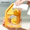 Dispensador de jabón líquido, lindo Sensor sin contacto, 6,8 oz/200ml, bomba eléctrica de montaje en pared, plato para niños, baño, cocina