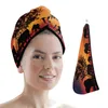 Towel Giraffe Big Tree Dusk Women Adult Absorbent Quick-Drying Shower Long Hair Cap Microfiber Head