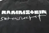 American High Street German Chariot Vintage nödställda Rammstein Kort ärm Loose Casual Herr- och kvinnors T-shirt Vintage