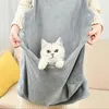 Cat s Crates Houses Pet Apron Outdoor Travel Small Cat Dogs Hanging Chest Bag Cat Sleeping Pocket Winter Plush Pets Pouch 231216