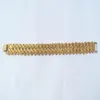 Bracelet à maillons larges en or jaune fin 24 carats 24 carats pour hommes et femmes, 26 grammes, pour dames, S736233Z