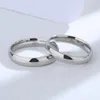 Кольца кластера Buyee, стерлинговое серебро 925 пробы, классические наборы колец для пар, легкая полировка, простой палец для женщин и мужчин, свадебные ювелирные украшения, круг