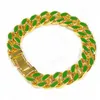 cavigliera di design Cavigliere taglia 9 10 11 pollici Cavigliera unisex catena cavigliera placcata oro 18k regalo di gioielli di design Cavigliera larga 7mm catena grossa set regalo