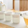 Şarap Gözlükleri Geleneksel Çin Mavi Beyaz Porselen Çay Seti Yeşil Puer Kupa Pot Seramik Çaydan Kungfu Teaset Teatime Drinkware TeAware 231216