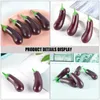 Decoratieve bloemen 5 PCS Simulatie Aubergine REALISTISCHE MINIATUUR TOY KIDS TOY MET Decor Huis Kinderen Pruimen Bossom Miniaturen voor ambachten