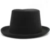 Beretti Cappello Fedora di lana vintage per esibizioni di palcoscenico maschile femminile Gentleman a tema cappello a tema palle mascherate in maschera