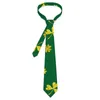 Nœuds papillons pour hommes, cravate St Patricks Day, or, trèfles irlandais, classique, col décontracté, graphique, vêtements quotidiens, accessoires de fête