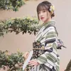 Ubranie etniczne w stylu Japonia Summer Summer Kimono Bawełna długa sukienka szlafko