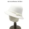 Береты осенние и зимние женские шляпы-федоры с куполом для женщин, шерстяные кепки из полиэстера 56-58 см с маленькими полями, простые ремни, элегантная женская одежда