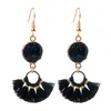 Dangle Earrings Exquisite Long Tassel For Women Black Pink Red Resin Crystal Drop Jewelry Wholesale