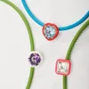 Naszyjniki wiszące projektant ins skórzany geometryczny klejnot moda prosta łańcuch obojczyka naszyjnika dla kobiet cukierki