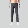 Ll calças masculinas sweatpant secagem rápida respirável calças primavera esportes cintura elástica em linha reta larga corredores correndo agasalho