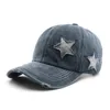 Ball Caps BEAUTODAY Baseball Cap Women Denim Cotton Adjustable Y2K Old School Retro Star Design Hat Spring Ladies Accessories H29 231216