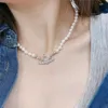 مصمم العلامة التجارية مصمم قلادة قلادة القلادة Viviene Chokers Luxury Women Jewelry Metal Pearlace Necklace for Woman Chain