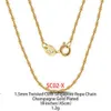 Wholesale High quality 925 Silver 18K 14K Chain Necklace Jewelry HipHop Colar Cuban Cadena Kolye Gold Plated Chain For Women Men