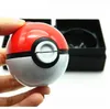 Pokeball Grinder presentförpackning Paket 55mm 3 delar Pokeball Herb slipmaskiner Zinklegering Plastmetall Rökning Hand Mullers Spice Crushers