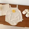 Barboteuses d'été pour bébés garçons et filles, body sans manches, une pièce rayée, ours, Camisole en coton pour tout-petits