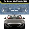 Strålkastare Fall för Mazda MX-5 2009 2010 2010 2012 2013 2014 Bilens strålkastare Täck Glasslampkapslar Lampskärmshuvudljusslinsskal
