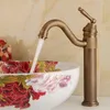 Banyo lavabo muslukları ev dekorasyon antika mutfak musluk pirinç havzası ve soğuk mikser bakır uzun fabrika toptan