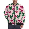 Jaquetas masculinas aquarela rabanetes bonito vegetal à prova de vento outono casacos homens estética jaqueta casual design solto oversized windbreak