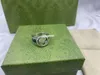 Bague en argent sterling 925, bijoux de créateur, deux g, bague de luxe, serpent turquoise, tendance, cadeau de Saint-Valentin, cadeau de fiançailles pour hommes et femmes