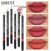 Lip Gloss Qi 12 Colors Lip Lip Liner Pencil Sets عارية Lipliner مقاومة للماء طويلة الأمد Lipstick Lipstick Professional Makeup Kit Pencil 231216