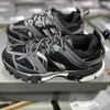 Utomhusdesignskor spår 3.0 sneaker Womans Mens Trainers Paris Triple Black White Grey Blue Gul Platforms Tracks 3 Shoes Sports 35-45 EUR