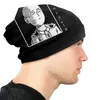 Basker en-stans man skallies mössa hatt anime japan söt casual höst vinter gata unisex cap vuxen varm motorhuven stickad