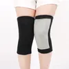 膝パッド1ペア冬のカシミアパッド関節炎の関節痛みのためのサポートダブルシックウール保護暖かいスポーツ作業