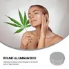 Opslagflessen Tin Aluminium Blikken Metaal Aluminium Cosmetisch Ronde Lege Doos Container Pot Schroef Cancream Hervulbare Kleine Kaars