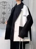 Abiti da uomo Giacca da abito casual Abbigliamento autunnale Nero Bianco Abbinamento colore Donna Coreana Tendenza Blazer Design Cuciture Cappotto fresco