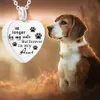 Paws Print Heart Pendnat Necklace Cremation Urn For Pet Memorial Necklace Stainless Steel Keepsake Jewelry With Fill Kit1958